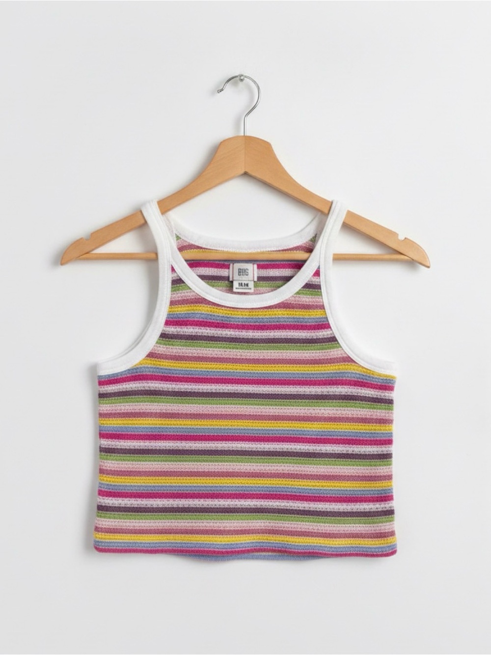 BDG Urban Outfitters Rainbow Striped Knit Tank Top | Size Medium